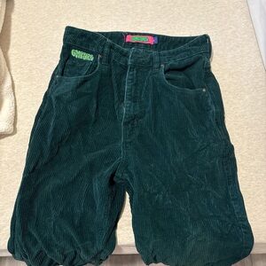Zumiez Dark Green Women’s Corduroy Pants Size 2